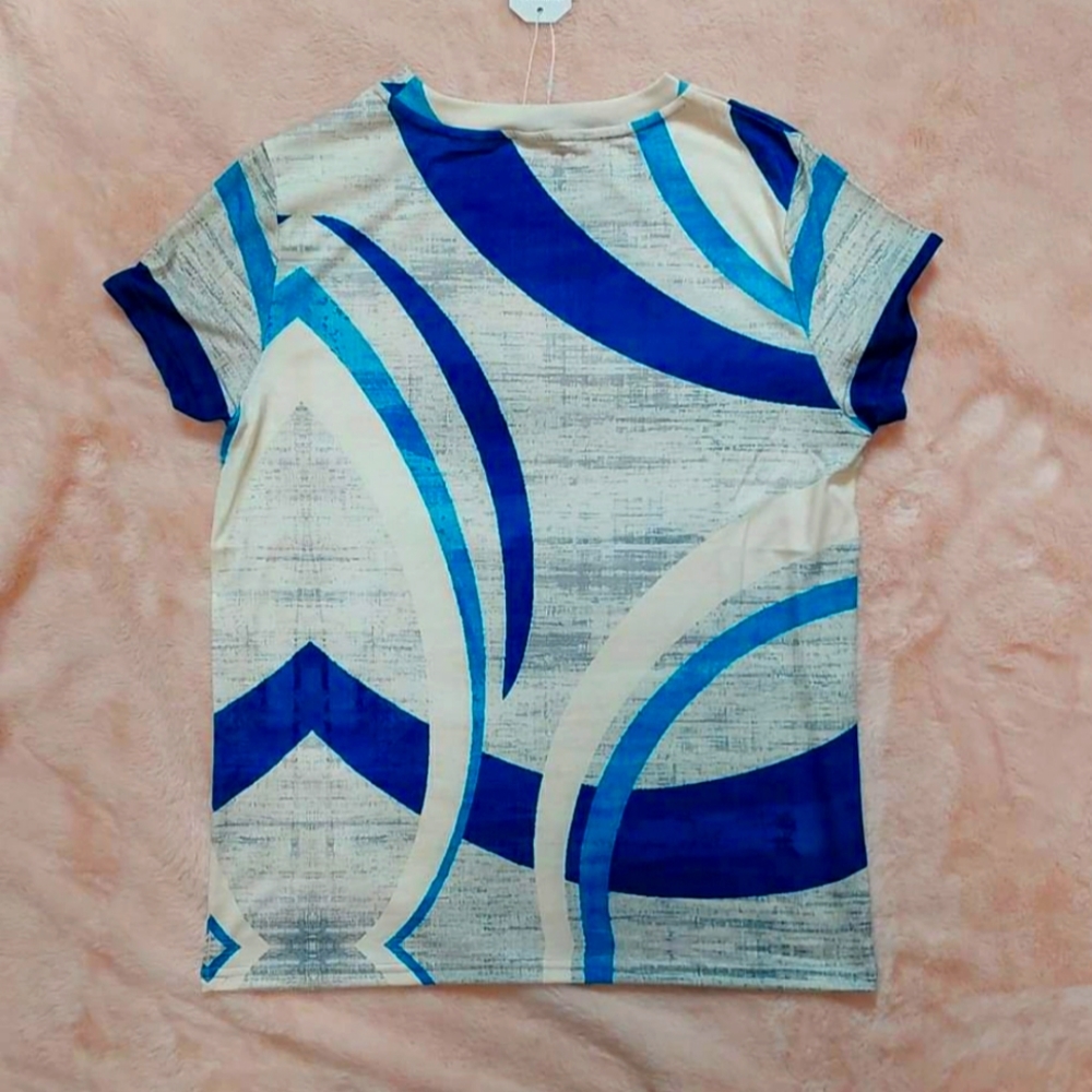 π T-SHIRT π Exclusive Abstract Pattern T-shirt - Picture 2 of 3